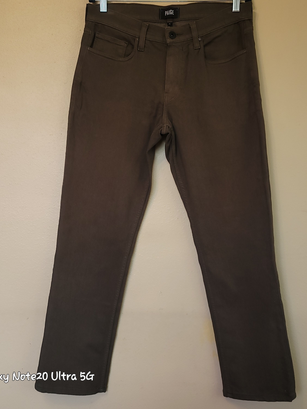 PAIGE Federal Transcend Vintage Deep Oak Dark Brown Men's Jeans Sz 31